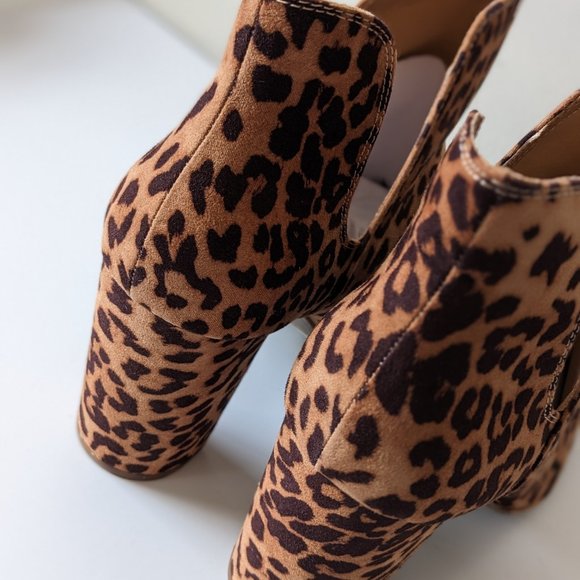 Lane Bryant Dream Cloud Cutout High Heel Bootie - Leopard - 11W - Picture 5 of 15